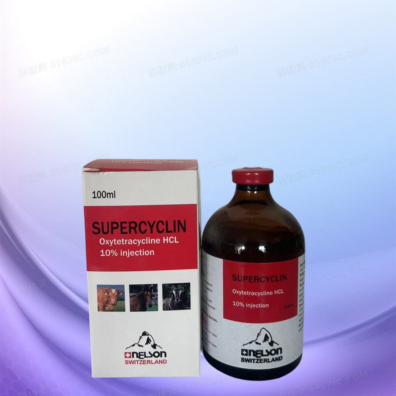 Pharmaceutical Medicine 10% Veterinary Oxytetracycline Injection for Animals