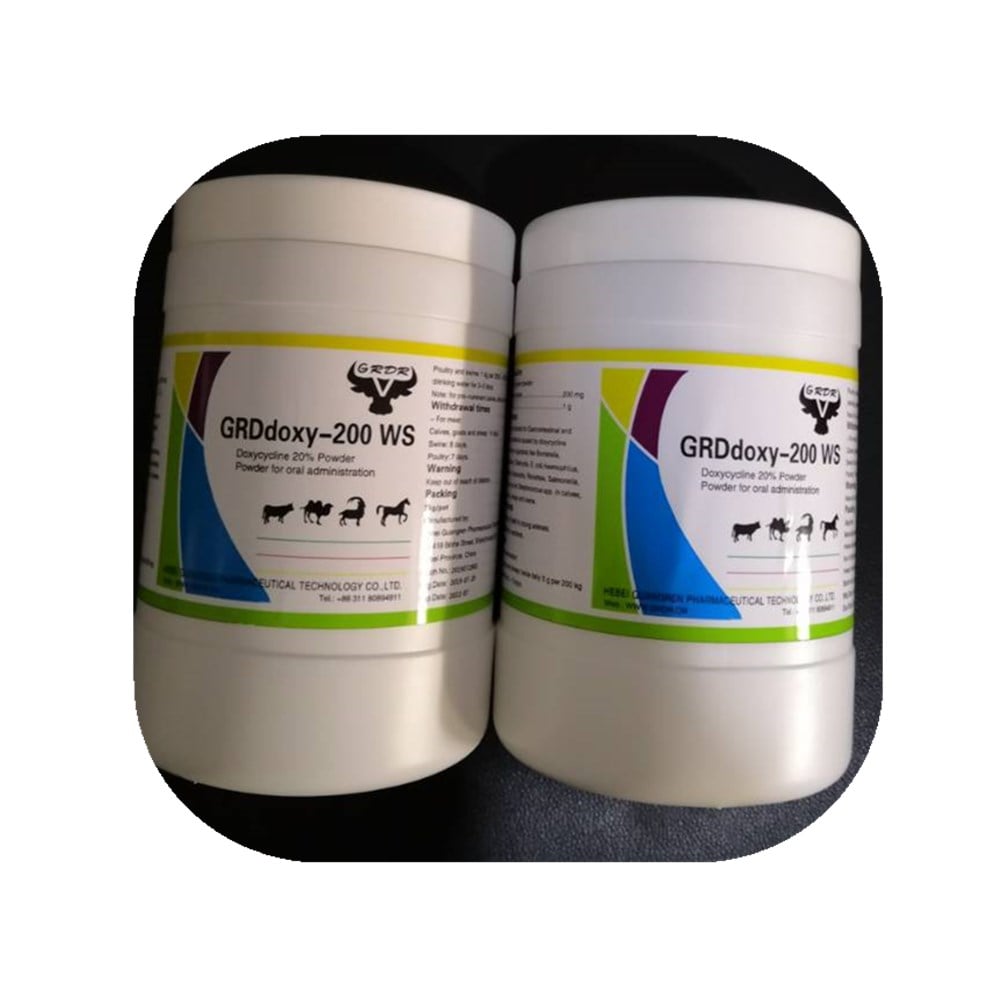 Doxycyline hyclate 20% water soluble powder for cattle 