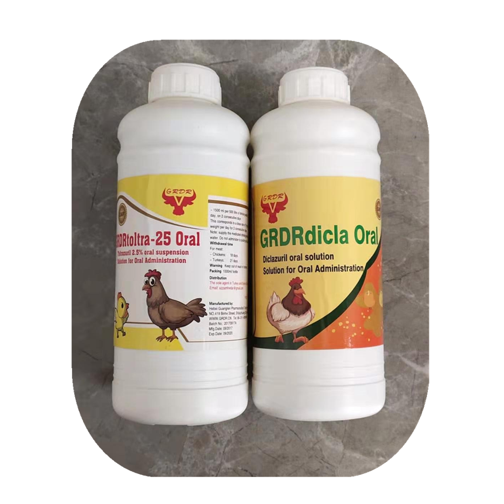 Hot sale& fast delivery 2.5% Diclazuril Oral Solution for chicken 