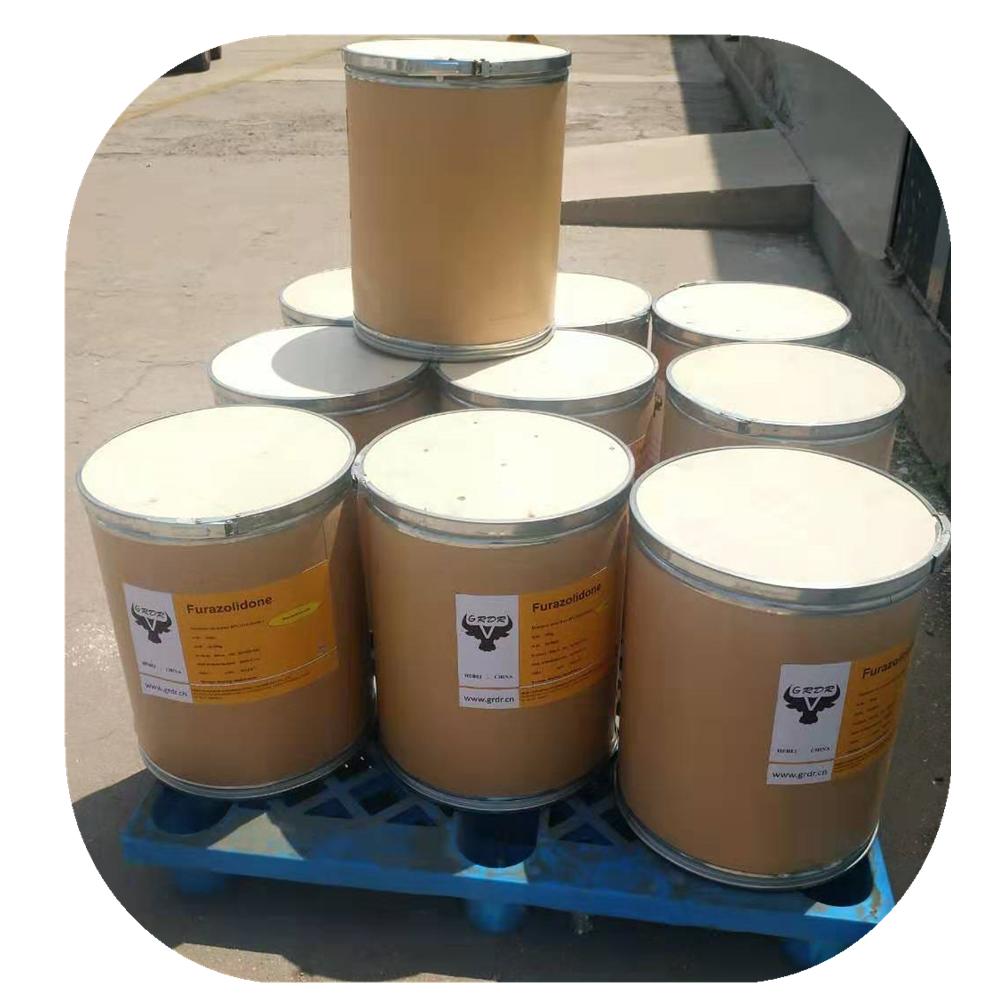 Factory supplies chemical raw materials Furazolidone with low price 99% Cas:67-45-8 