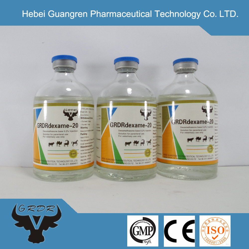 GMP Veterinary Dexamethasone Injeciton 0.1% 0.2%  10ml,50ml,100ml   