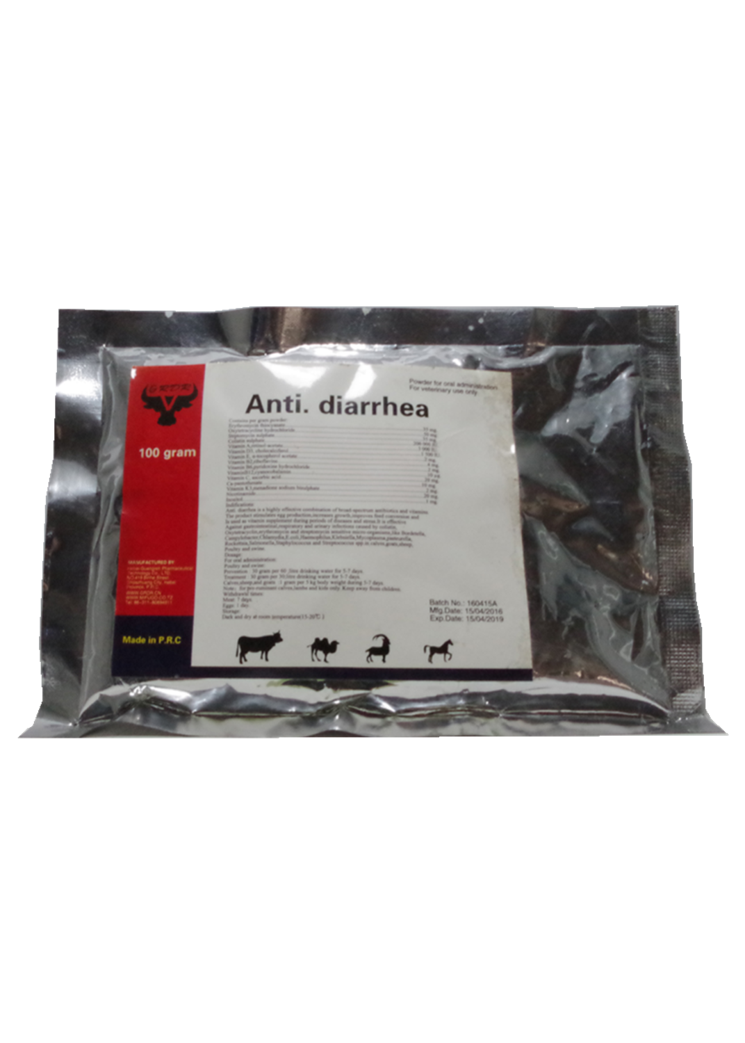 Antidiarrheal Powder Veterinary-Use High Quality