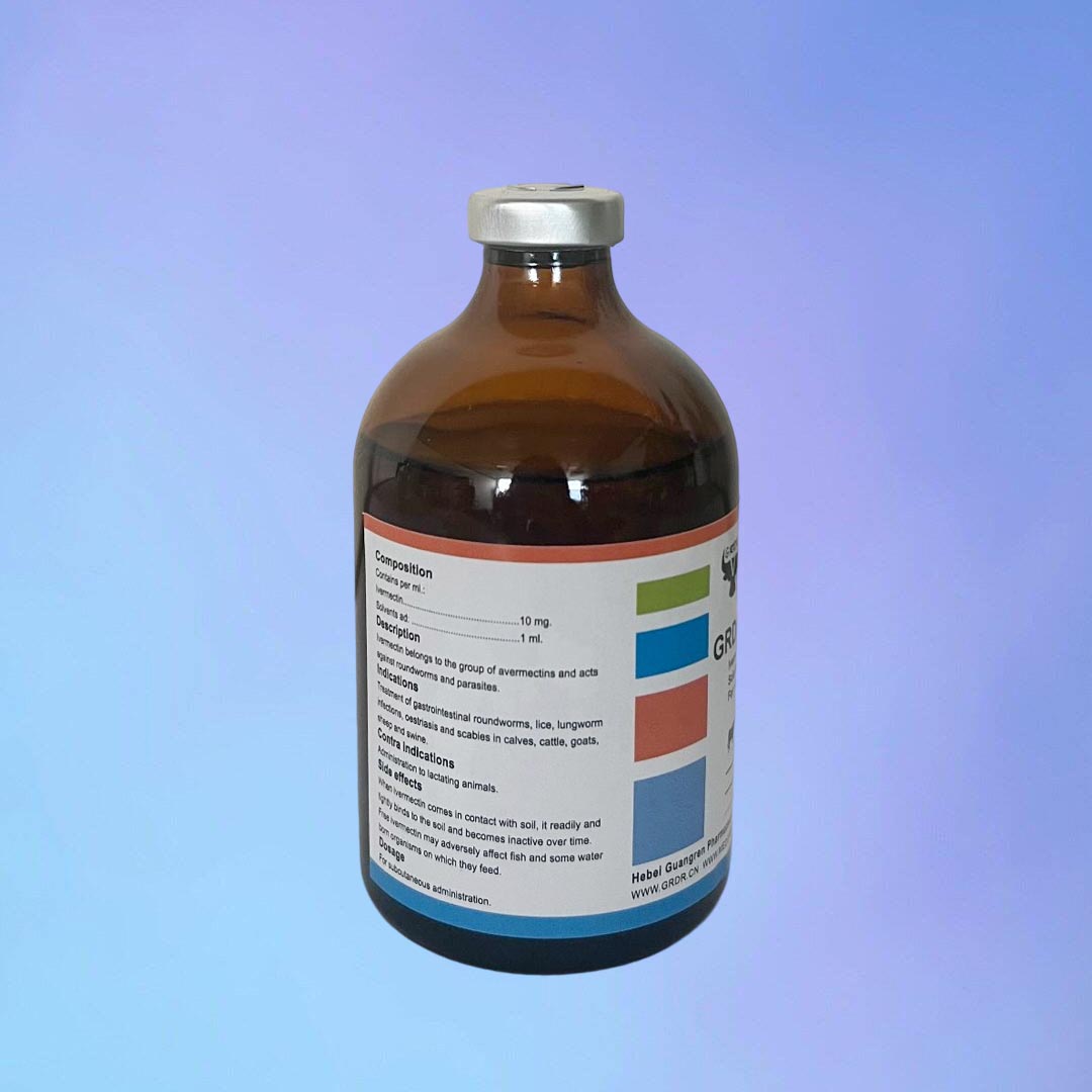 Ivermectin 1% injection solution for parenteral use.  For veterinary use only 