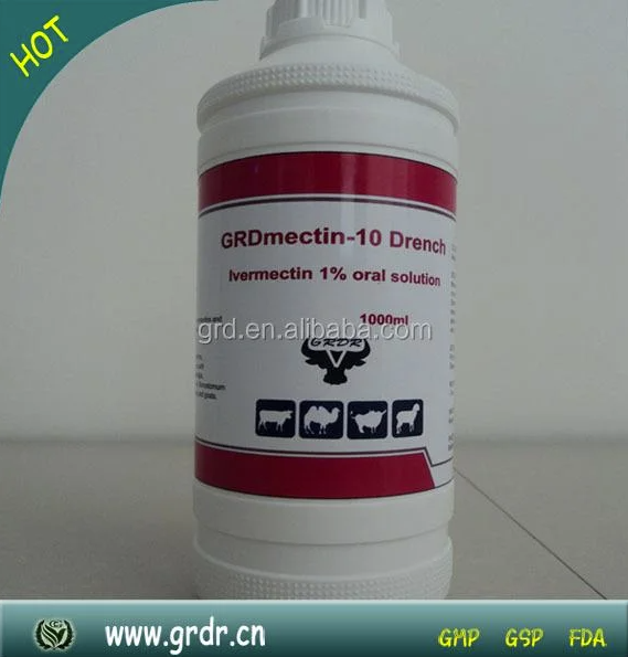 Hot Selling Veterinary Medicine Praziquantel 2.5% & Ivermectin 1% Oral Solution for Poultry and Livestock Use