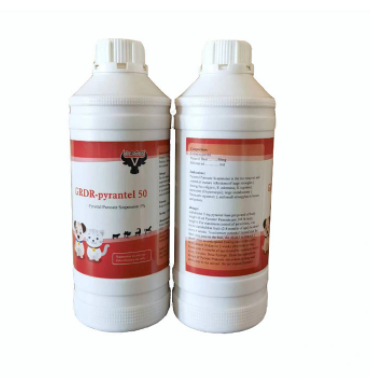GMP Pyrantel Pamoate Suspension 5% Oral Solution Liquid Parasite Drugs Animal Medicine Hot Sale