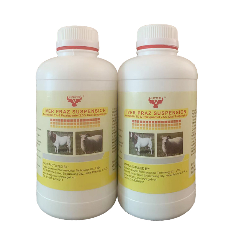 veterinary medicine Praziquantel 2.5% & Ivermectin 1% Oral Solution for poultry and livestock use