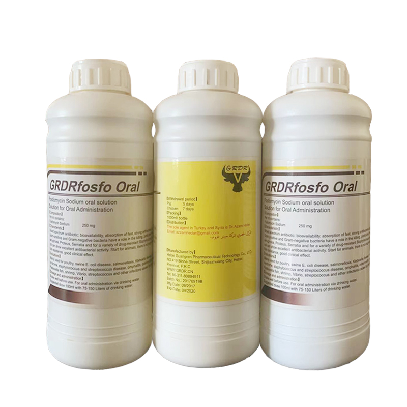 Antibiotic Medicine Fosfomycin 20% 30% oral solution