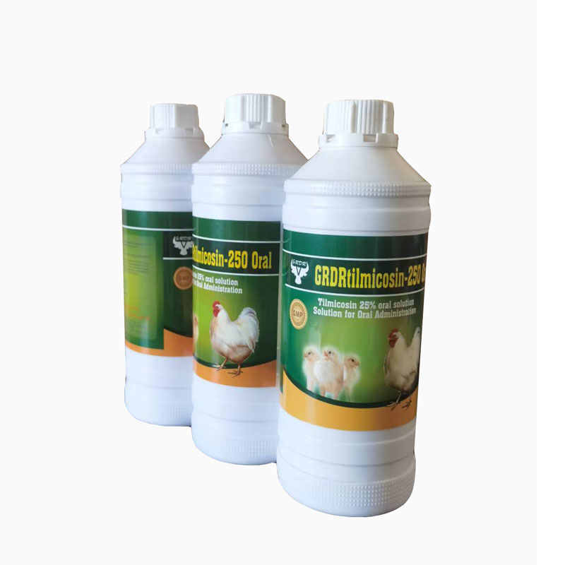 Hot sale, GMP, Tilmicosin phosphate 25% oral solution/liquid for veterinary medicine/poultry/cattle/animal