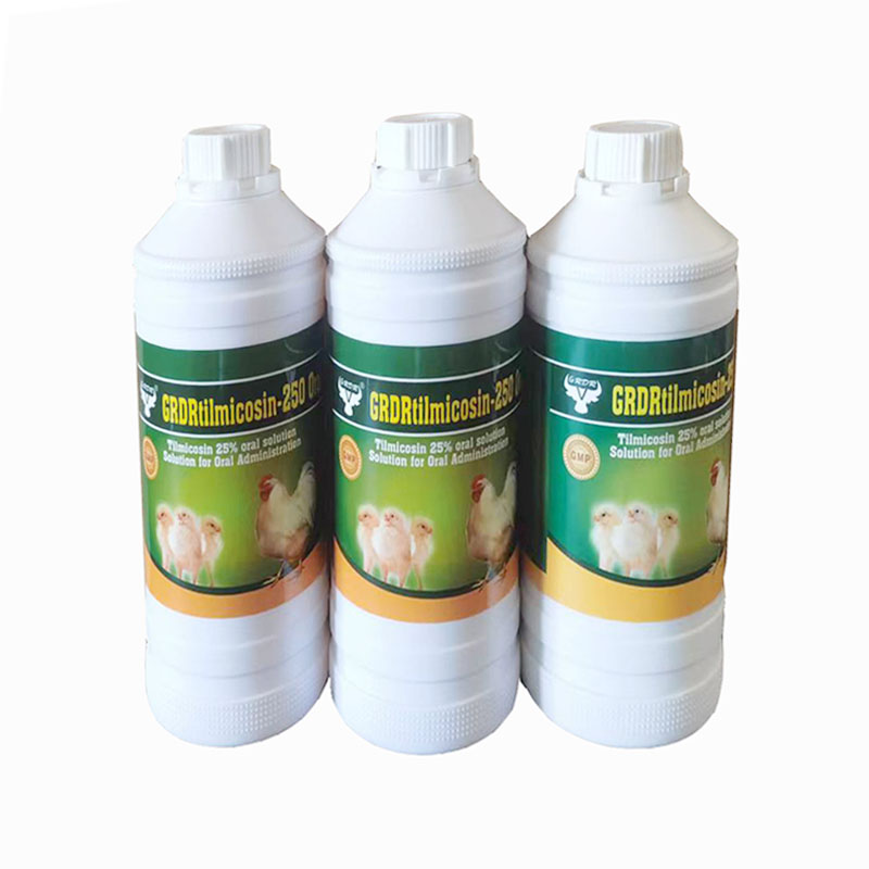Hot sale, GMP, Tilmicosin phosphate 25% oral solution/liquid for veterinary medicine/poultry/cattle/animal